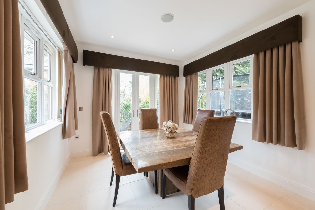 A separate dining room can be utilised for a more intimate feel