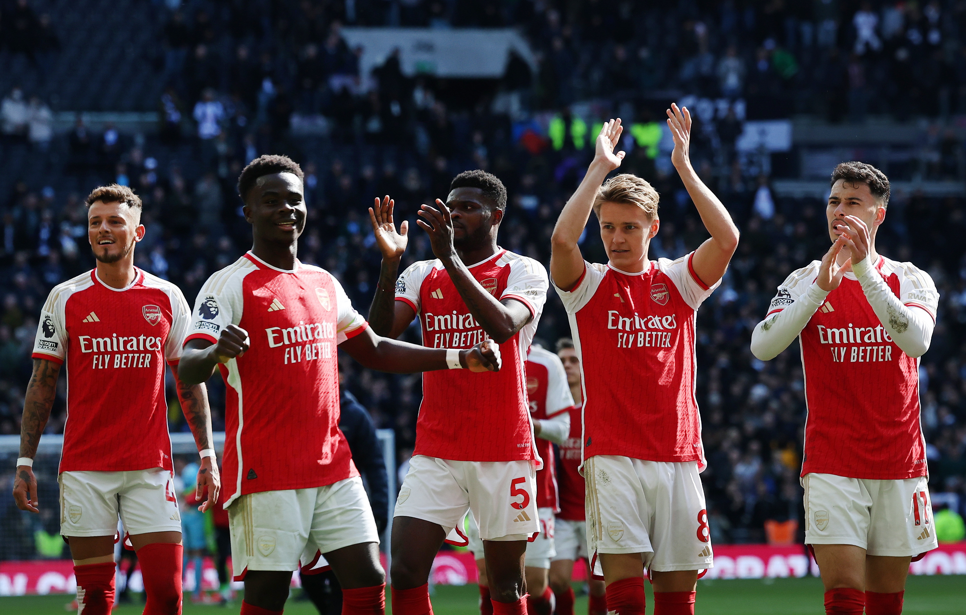 The Gunners made it back-to-back wins at the Tottenham Hotspur Stadium