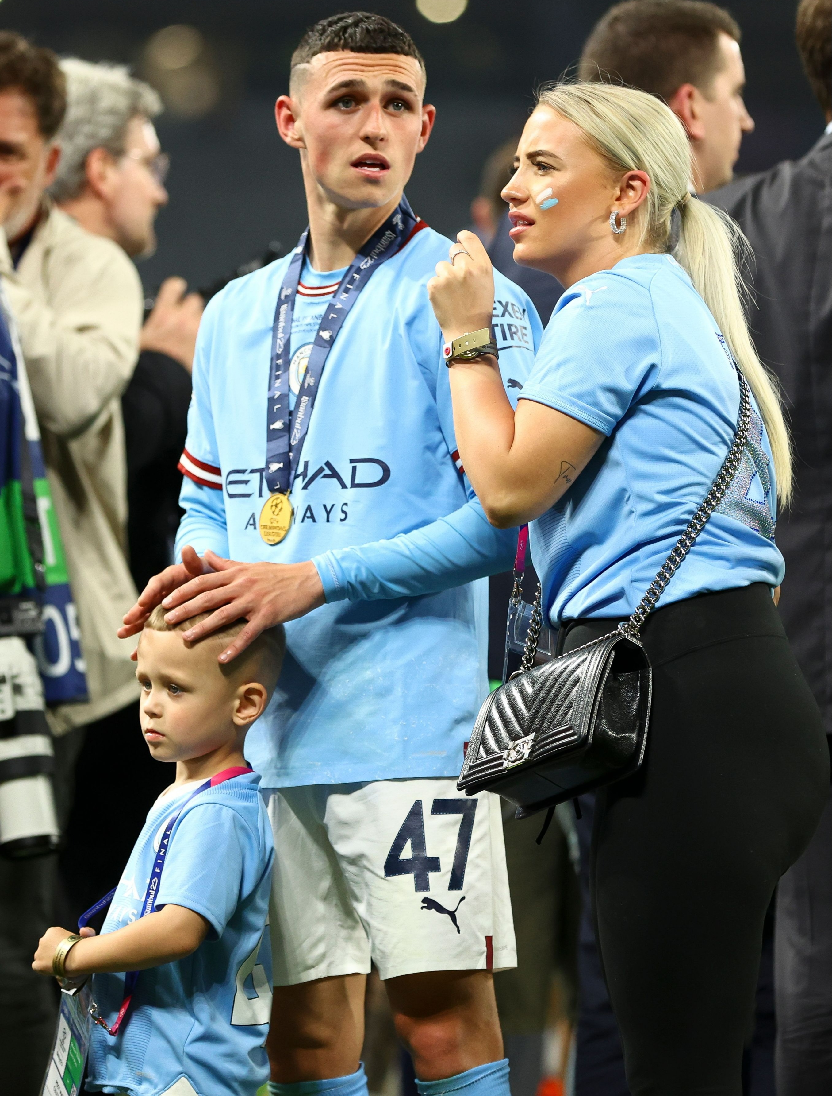 Foden has a son Ronnie and daughter True with Rebecca