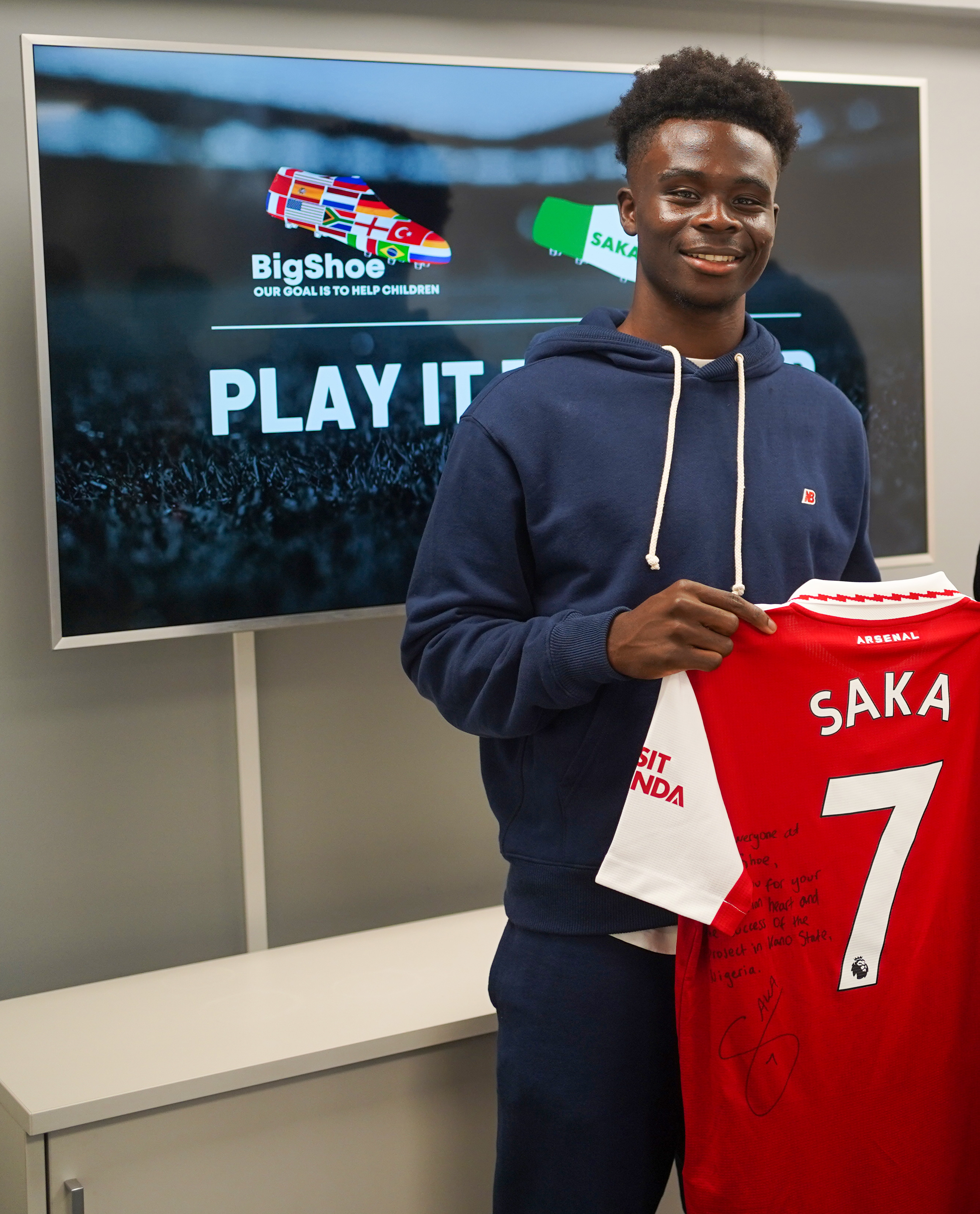 Bukayo Saka has paid for 120 Nigerian children to under go life-changing surgery