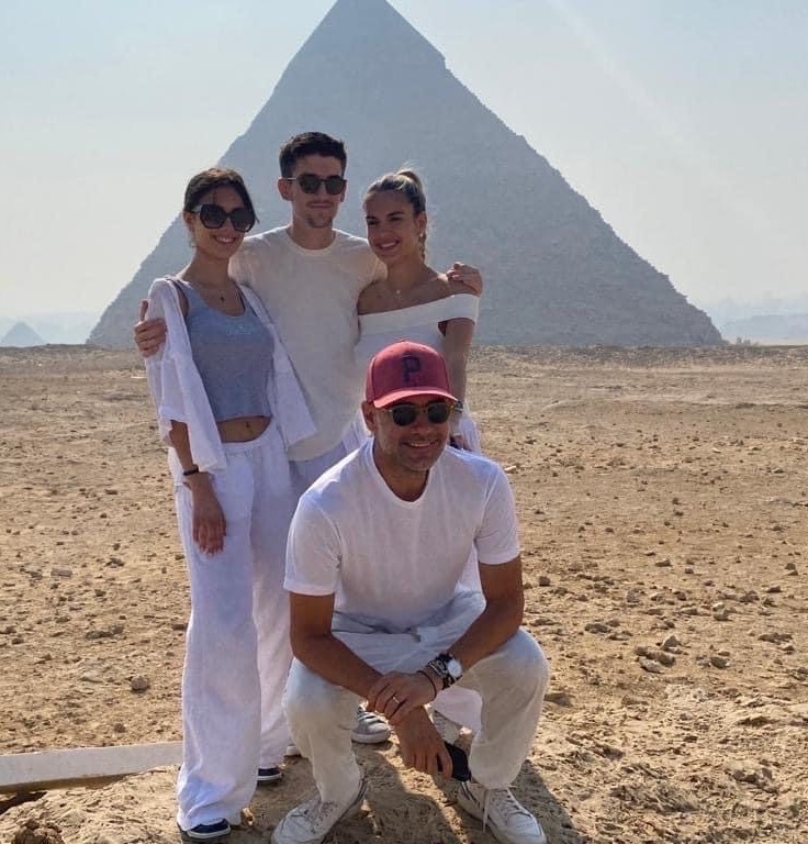 The pyramids were on the Guardiola family's things to see in Egypt