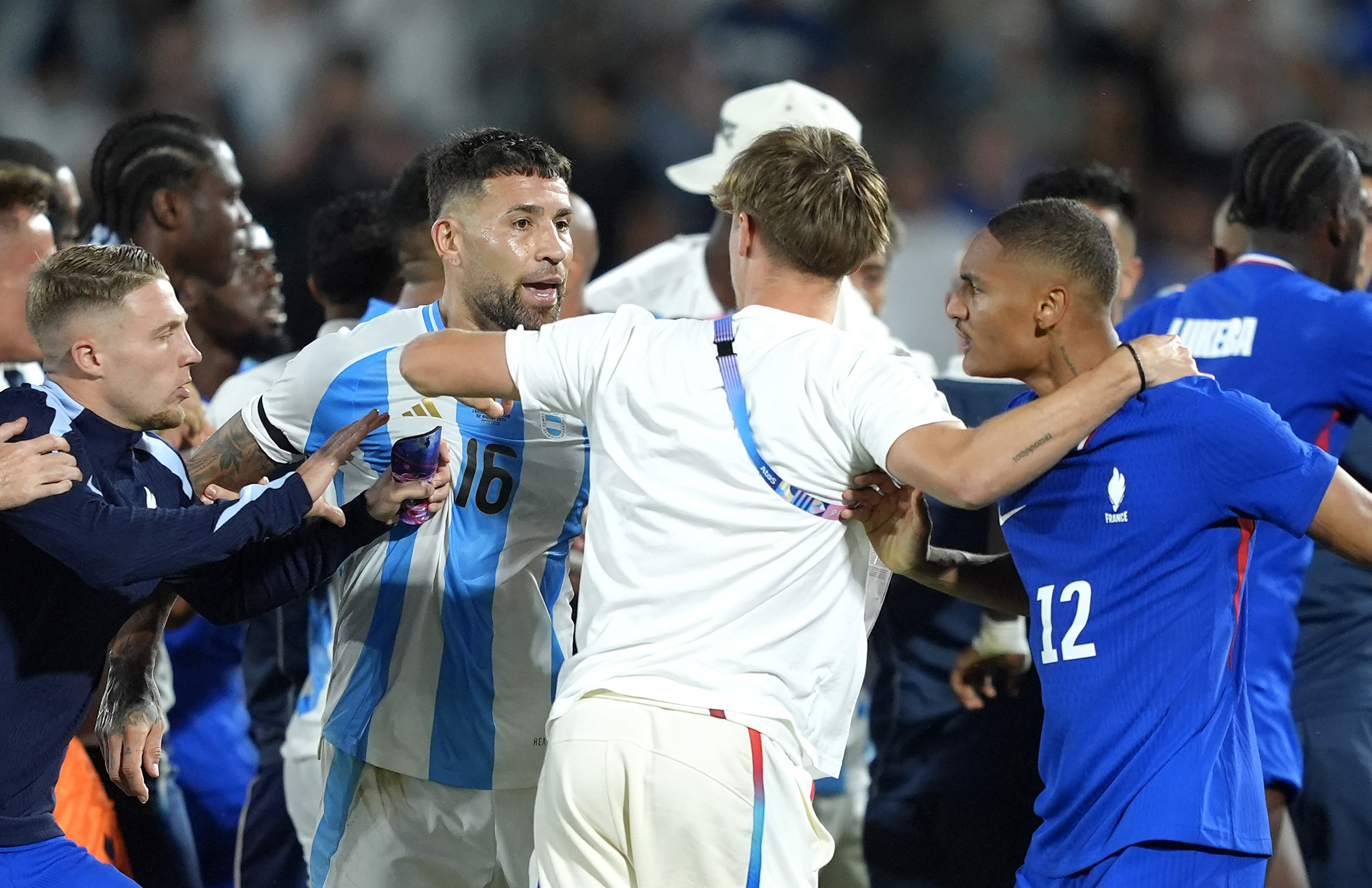 Millot was reported to have started the brawl by goading the Argentines