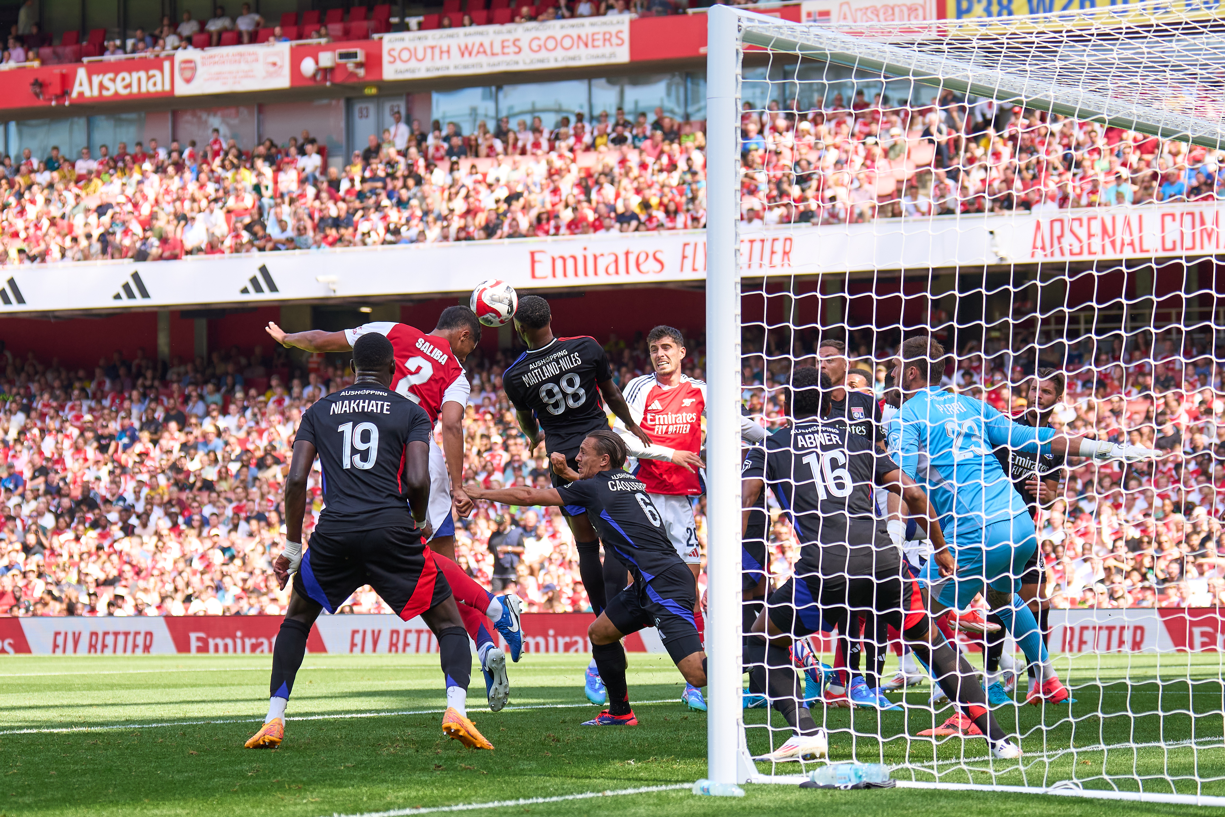 William Saliba opened the scoring inside nine minutes