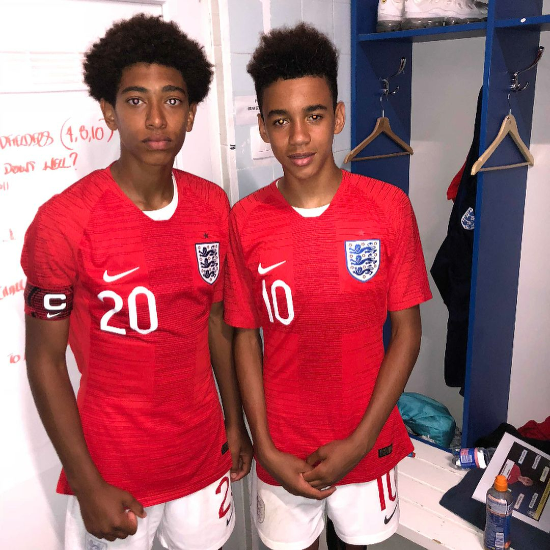 Bellingham and Musiala played together for England at youth level