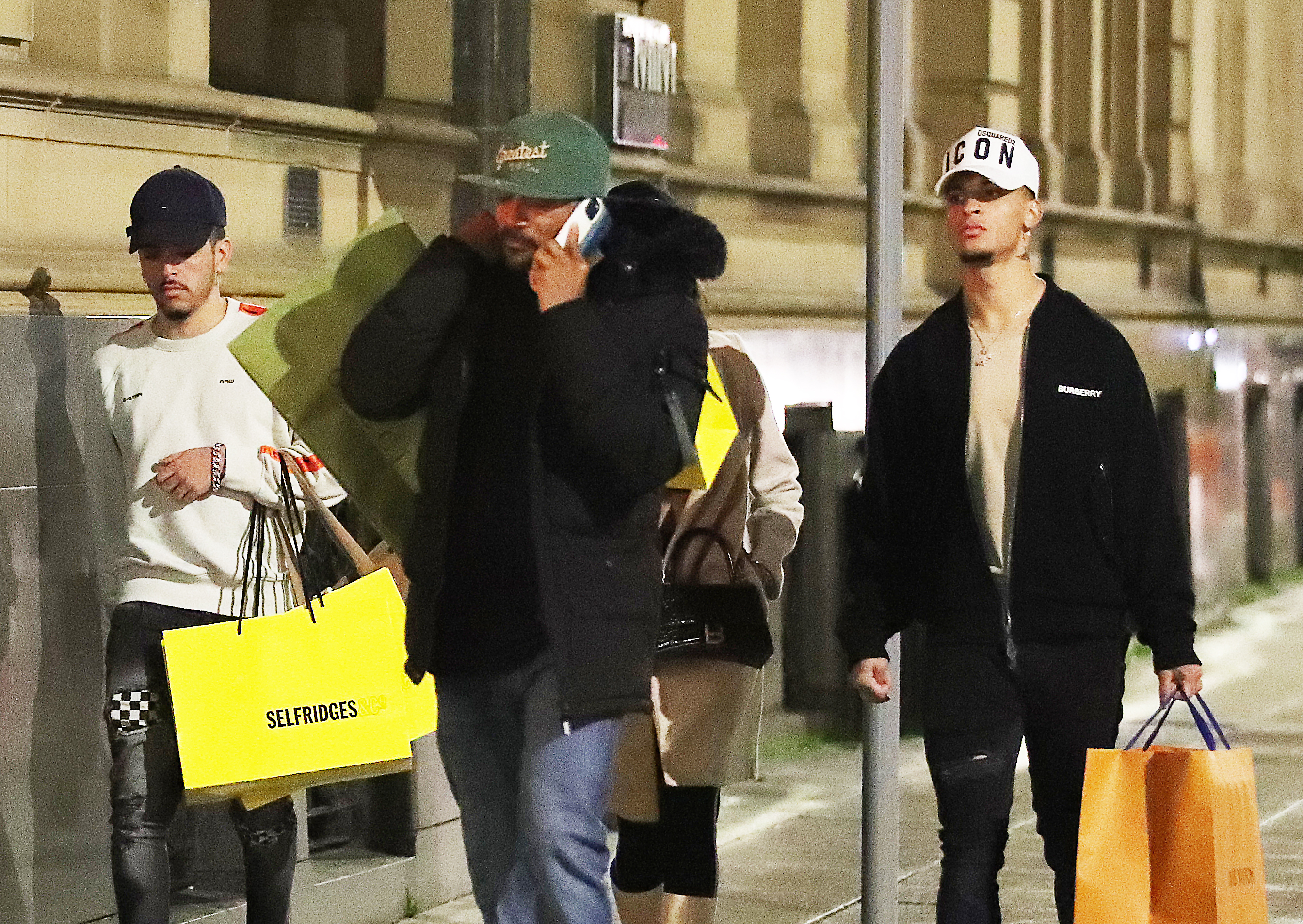 Manchester United star Antony was spotted out after a shopping spree