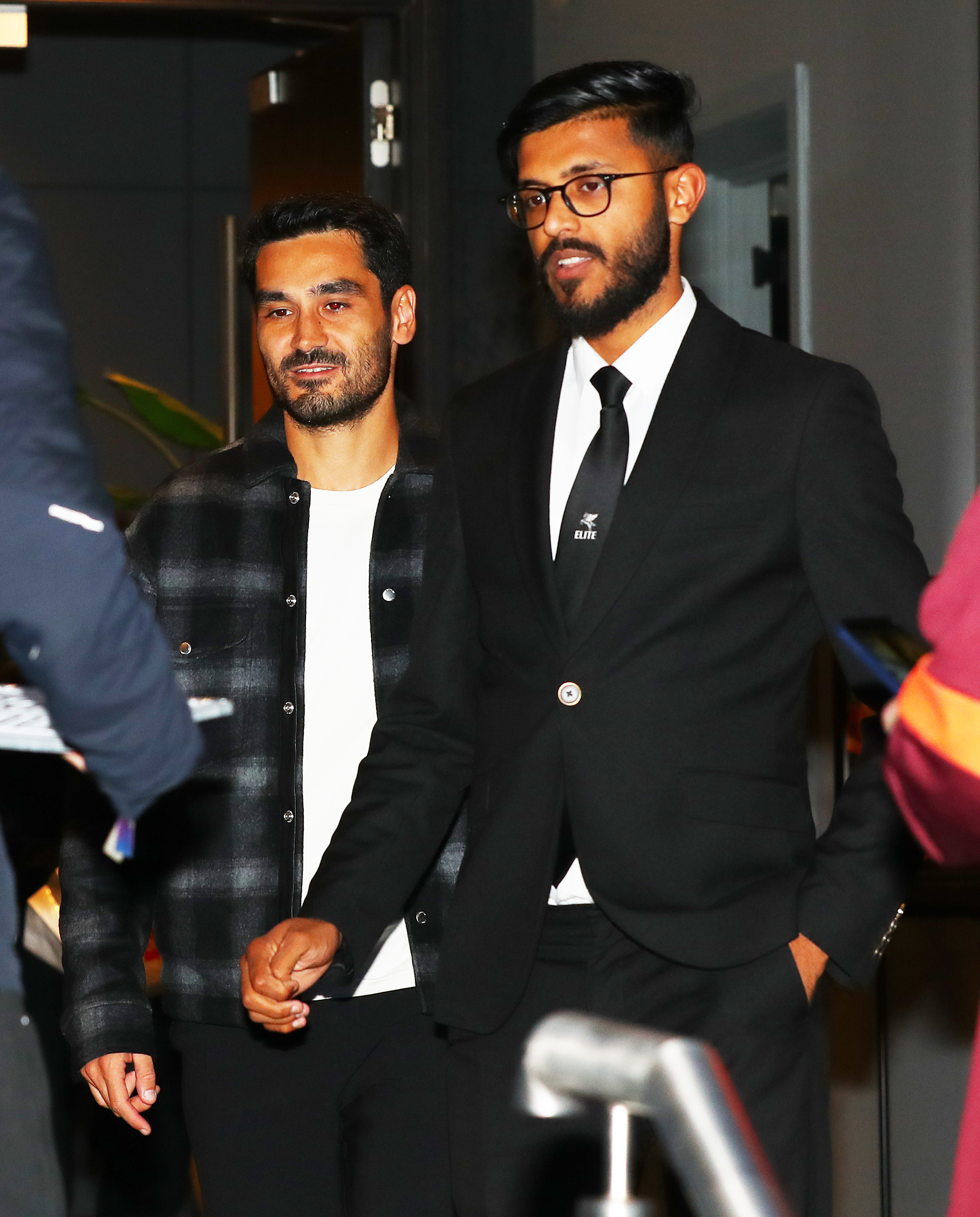 Ilkay Gundogan has arrived back in England ahead of his Manchester City return