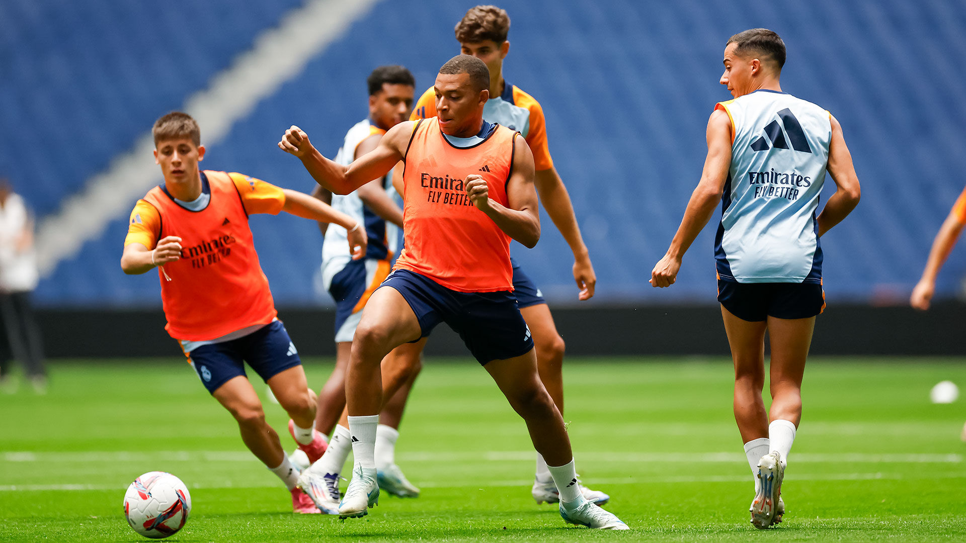 Training at the Bernabéu ahead of Valladolid match