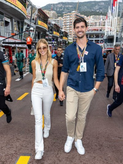 Thibaut Courtois and Mishel Gerzig attend the F1 Grand Prix of Monaco at  Circuit de Monaco on May 28, 2023 in Monte-Carlo,... – @realmadridfamily on  Tumblr