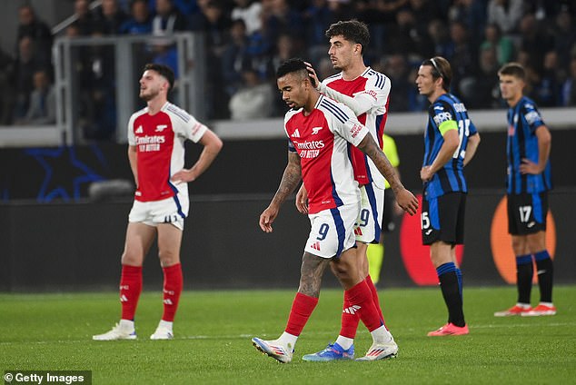 The Gunners delivered a lacklustre display in their Champions League opener in Bergamo