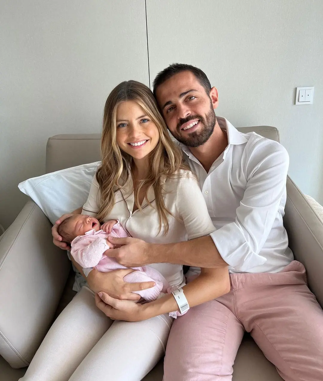 GREAT DADDY: Fans rejoiced as Bernardo Silva welcome the cute new member in Man City star's family